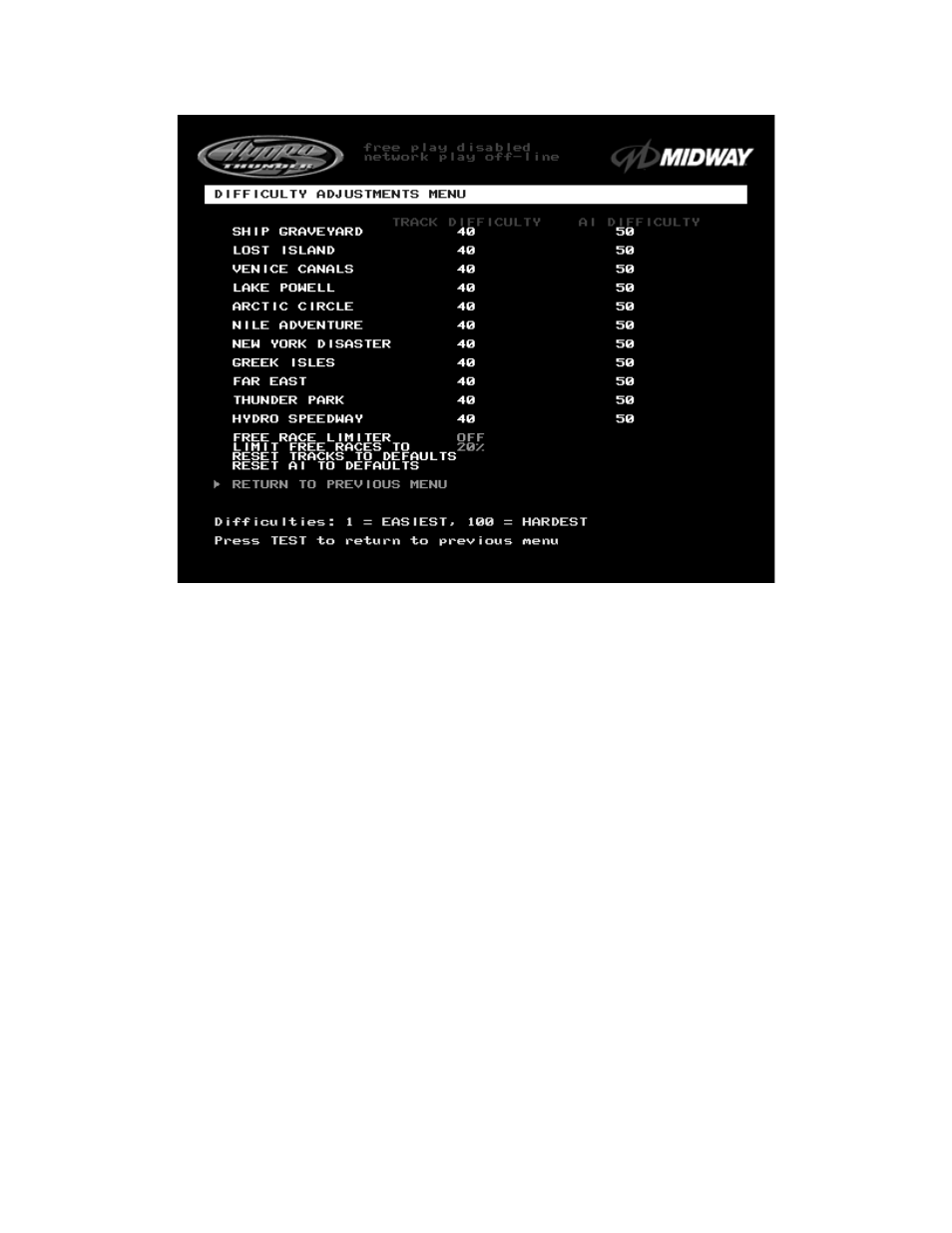 Midway UPRIGHT DEDICATED VIDEO GAME 25" CABINE 16-20044-101 User Manual | Page 35 / 105