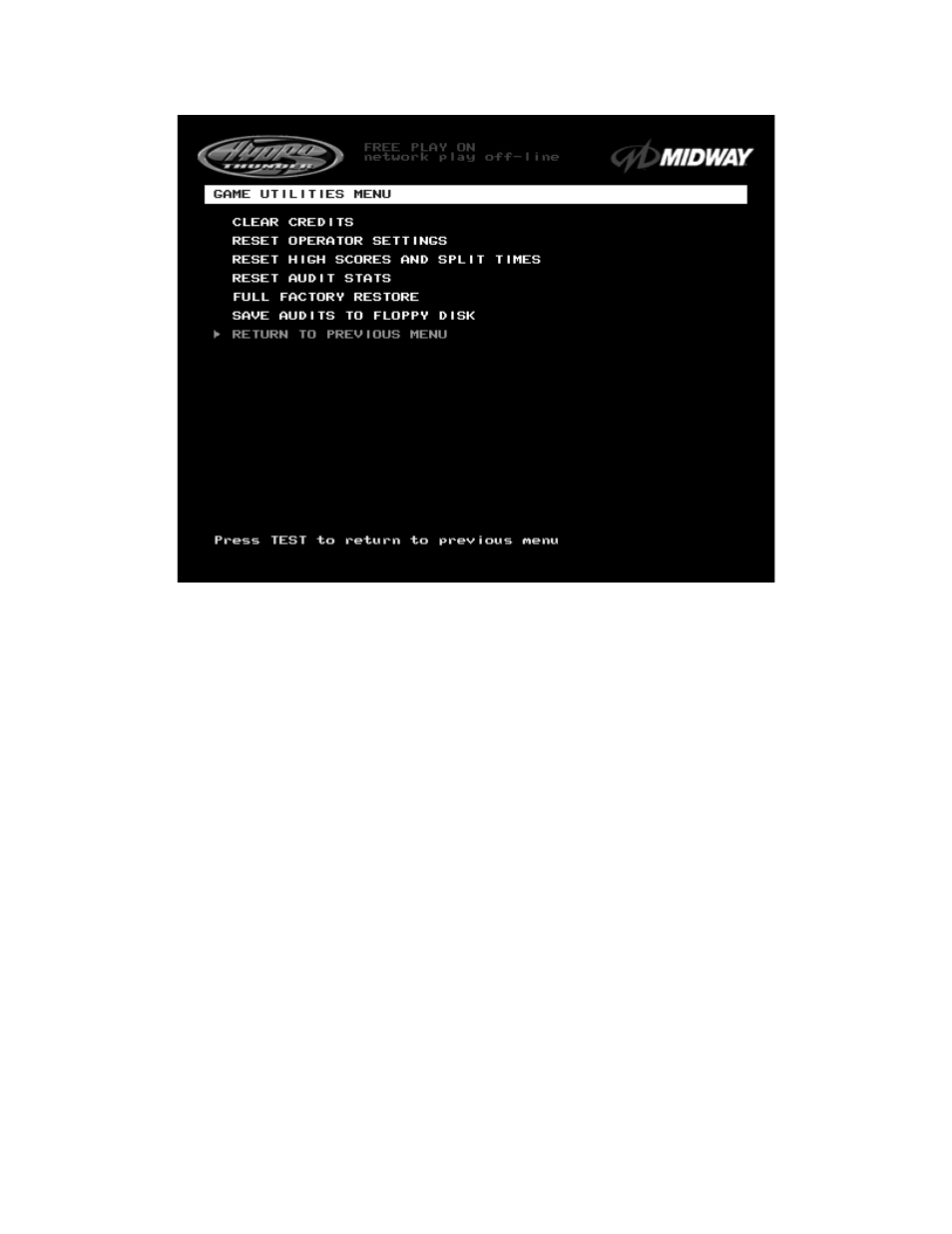 Midway UPRIGHT DEDICATED VIDEO GAME 25" CABINE 16-20044-101 User Manual | Page 38 / 105