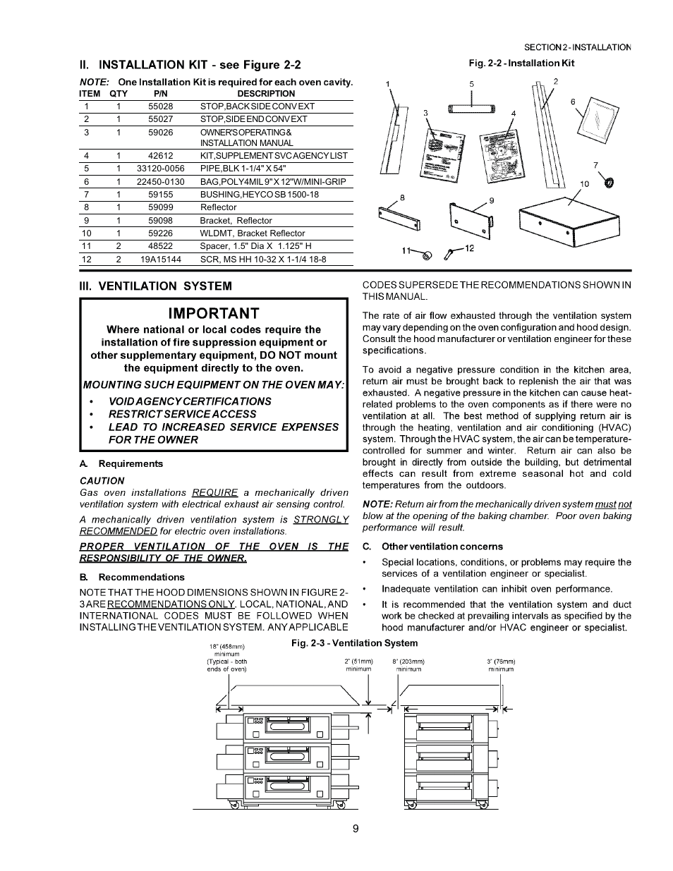 Middleby Marshall PS770G GAS User Manual | Page 9 / 24