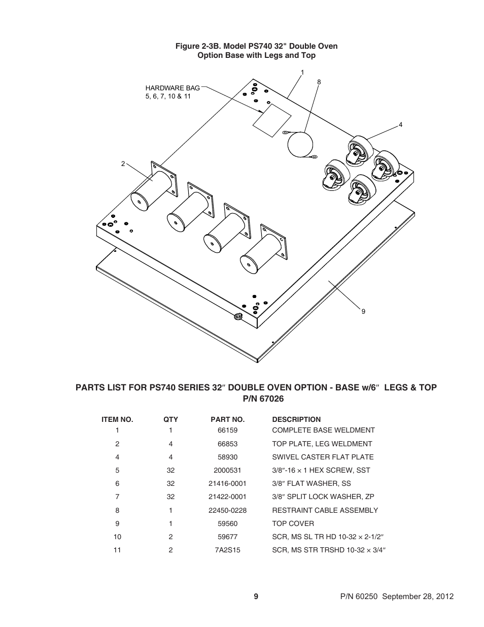 Middleby Marshall PS740 Series Gas Ovens P/N 60250 User Manual | Page 13 / 36