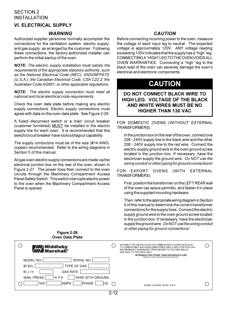 Caution | Middleby Marshall PS360WB  EN User Manual | Page 18 / 32