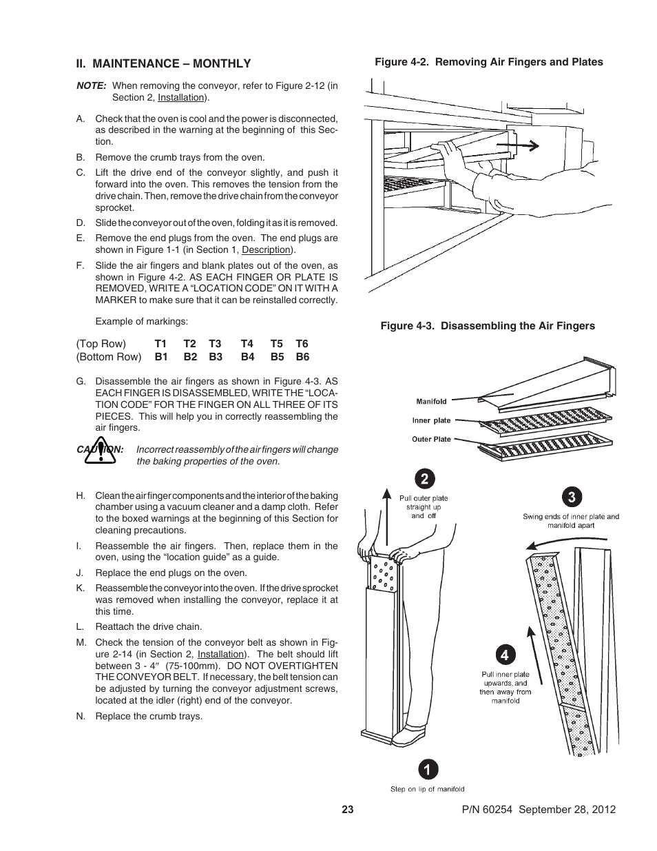Middleby Marshall PS740 Series Electric Ovens 60254 User Manual | Page 27 / 36
