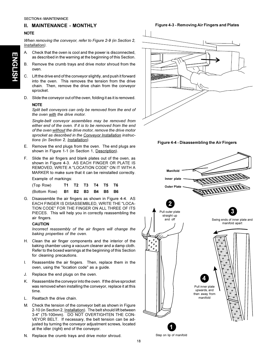 English | Middleby Marshall PS555G GAS User Manual | Page 18 / 24