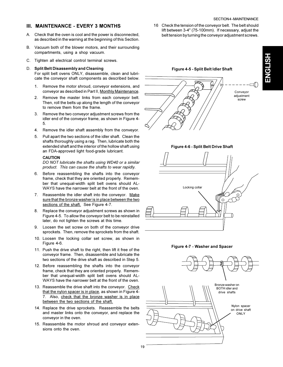 English | Middleby Marshall PS555G GAS User Manual | Page 19 / 24