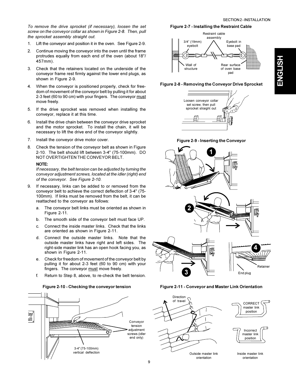 English | Middleby Marshall PS555G GAS User Manual | Page 9 / 24