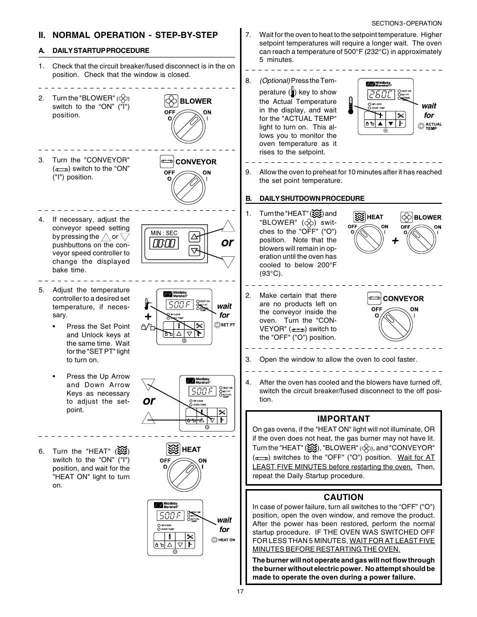 English | Middleby Marshall Gas Ovens PS53GS Gas User Manual | Page 17 / 44