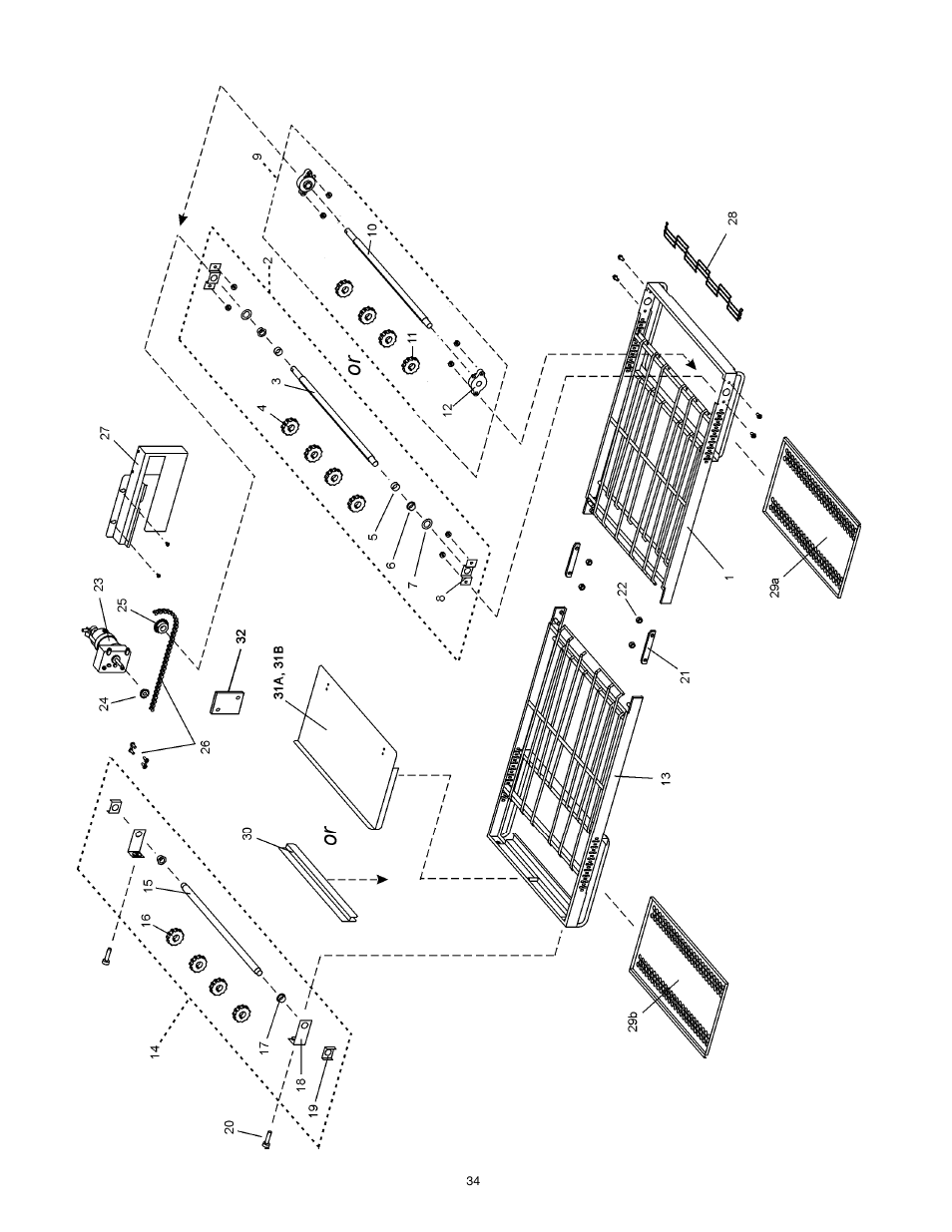 English, Français, Esp añol | Deutsch | Middleby Marshall Gas Ovens PS53GS Gas User Manual | Page 34 / 44