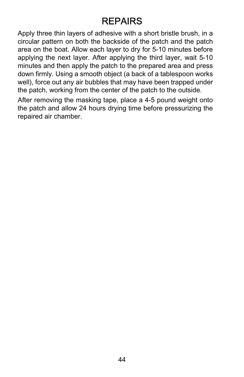 Repairs | Mercury Marine Heavy Duty 899846001 User Manual | Page 48 / 50