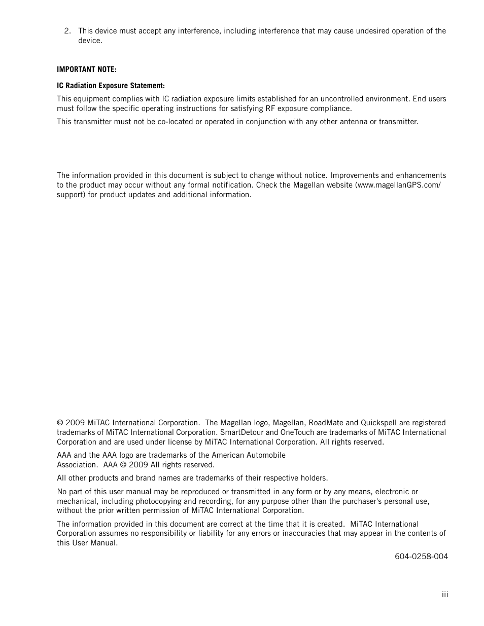Magellan RoadMate 1470 User Manual | Page 4 / 44