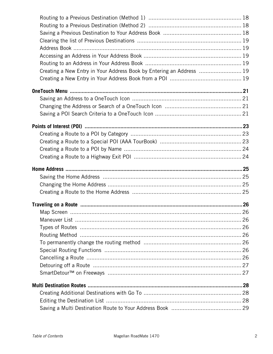 Magellan RoadMate 1470 User Manual | Page 6 / 44