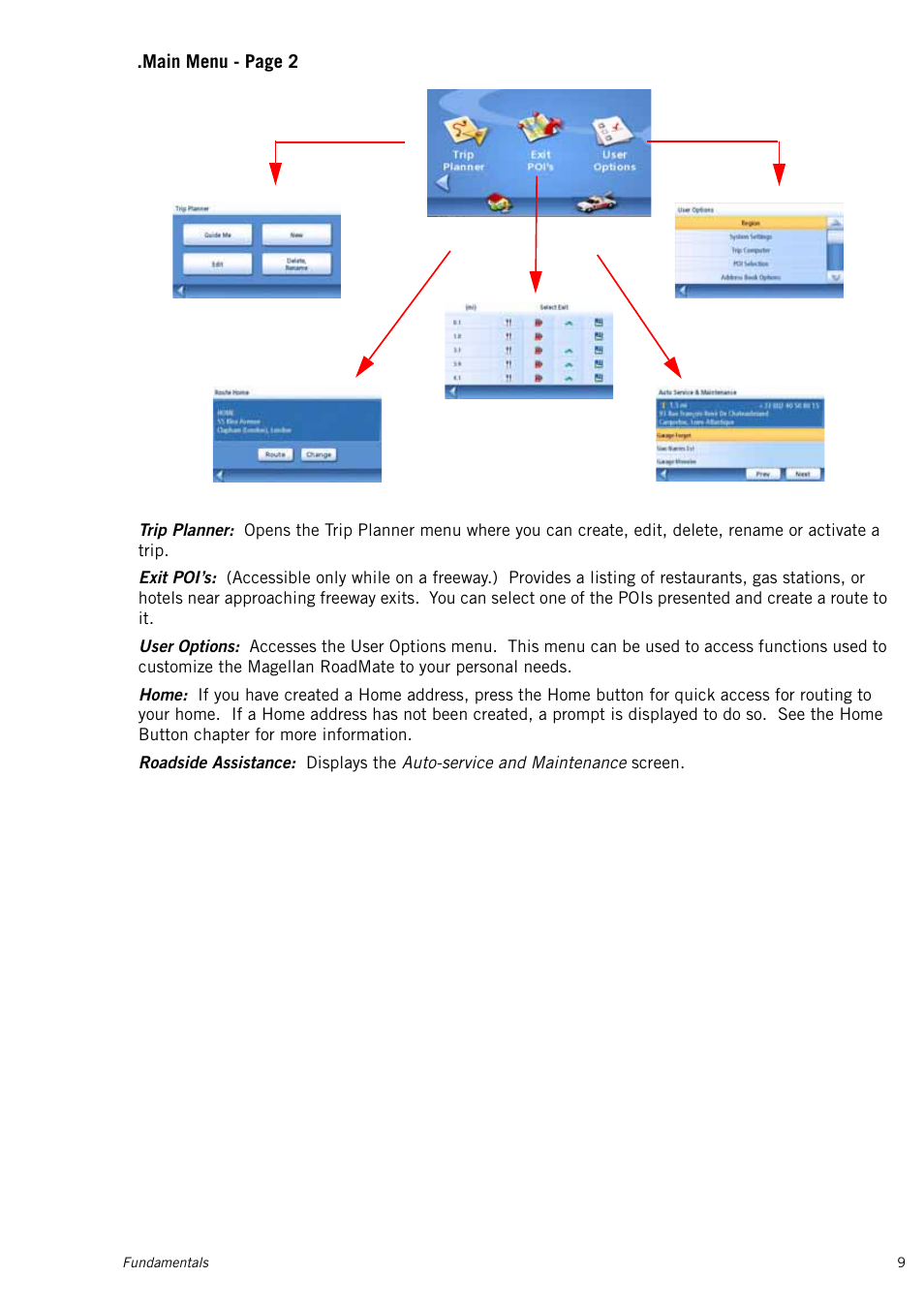 Magellan RoadMate 1415 User Manual | Page 18 / 60