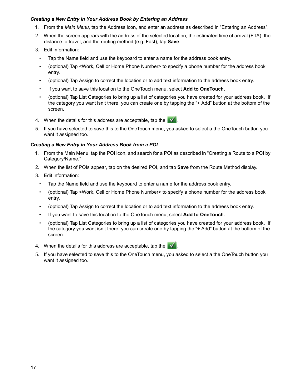 Edit information | Magellan RoadMate 2036 User Manual | Page 26 / 42