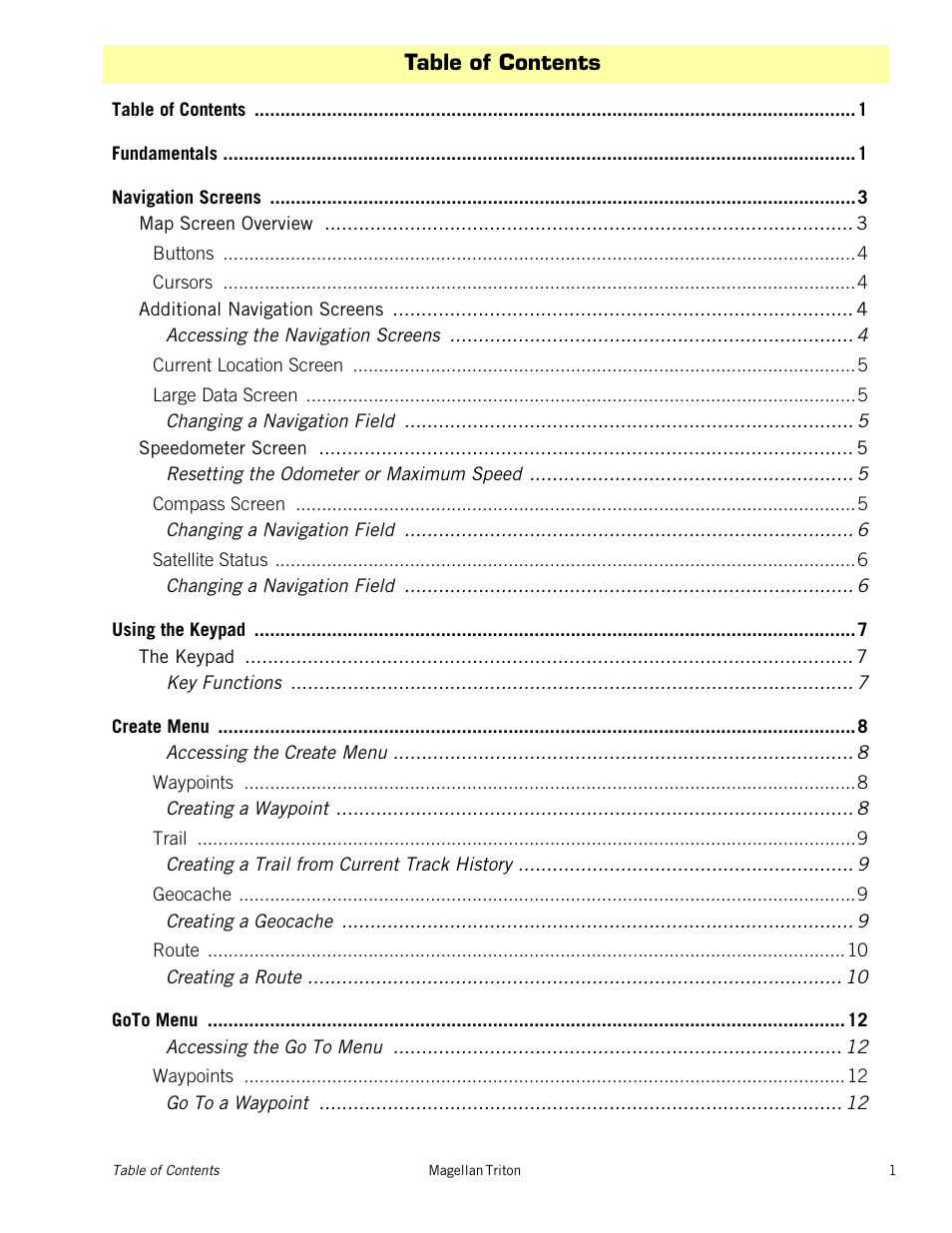 Magellan Triton 300 User Manual | Page 5 / 30