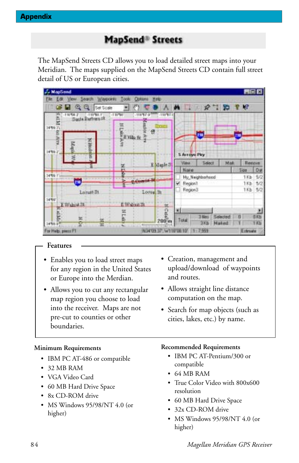 Magellan meridian series User Manual | Page 92 / 102