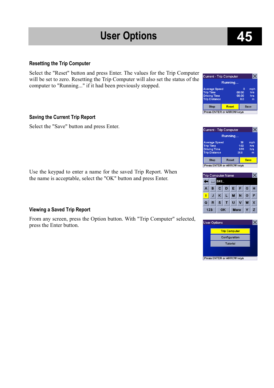 User options | Magellan RoadMate 700 User Manual | Page 51 / 68