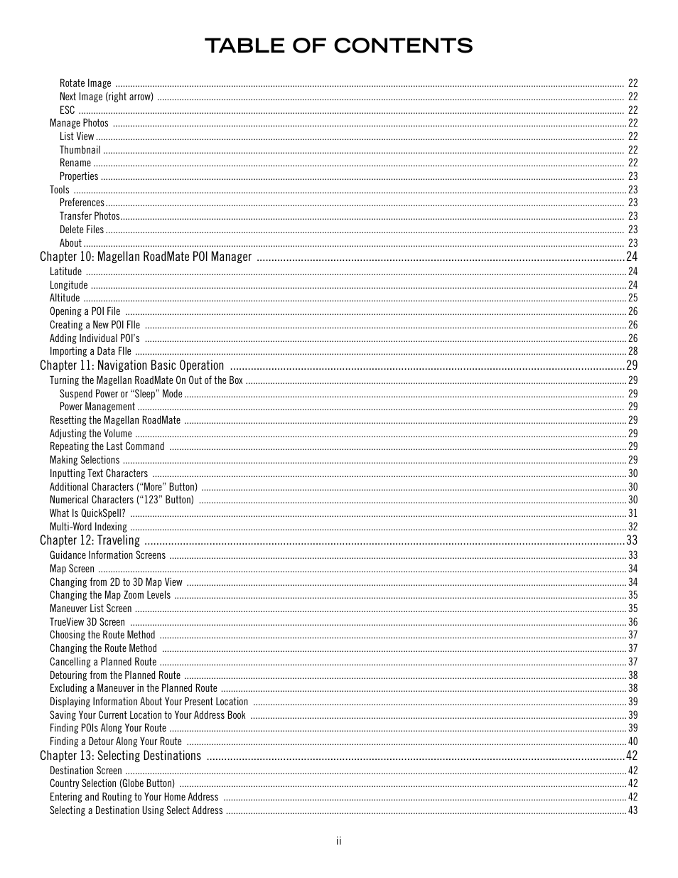 Magellan 800 User Manual | Page 6 / 107
