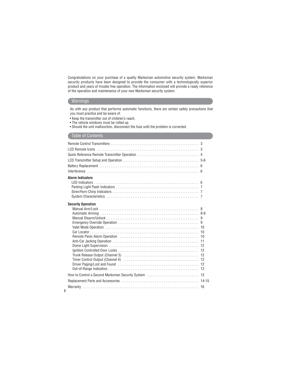 Magnadyne Extreme Series X4 User Manual | Page 2 / 16