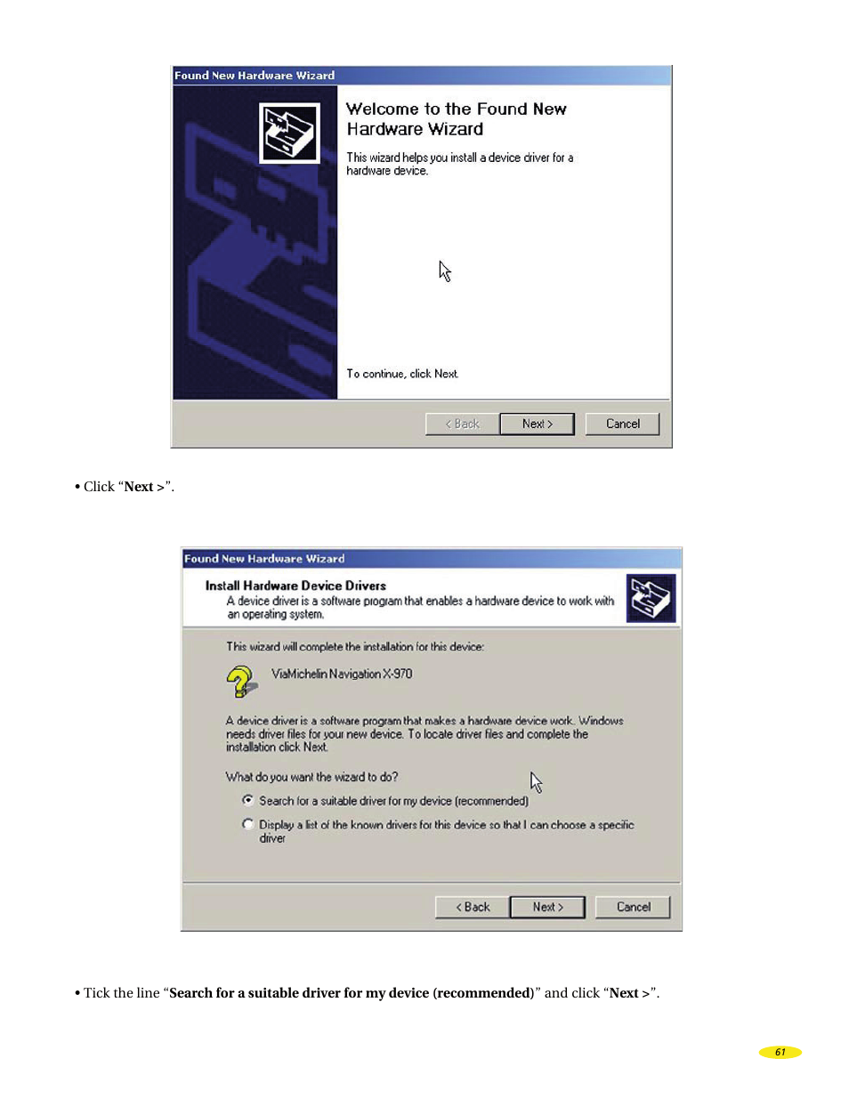Michelin X970 User Manual | Page 63 / 100
