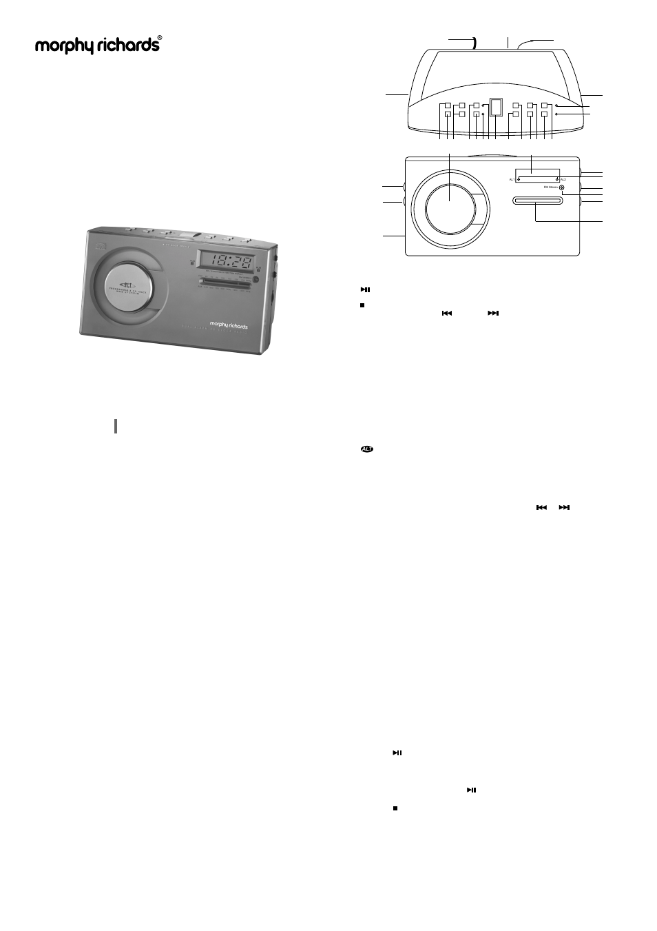 Morphy Richards 29003 User Manual | 2 pages