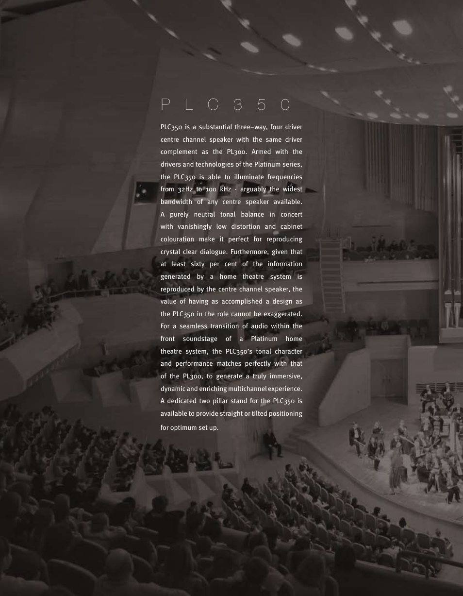 P l c 3 5 0 | Monitor Audio Loudspeaker Platinum Series User Manual | Page 24 / 34