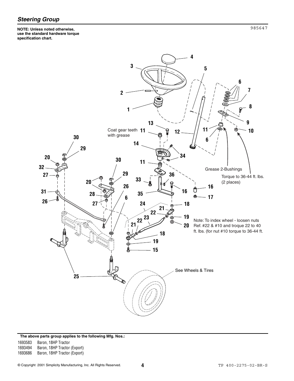 Massey Ferguson L&G BARON 1693583 User Manual | Page 6 / 54