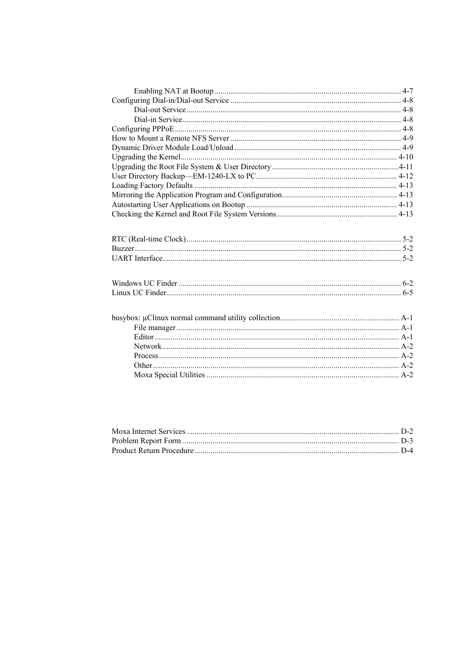 Moxa Technologies EM-1240-LX User Manual | Page 4 / 64