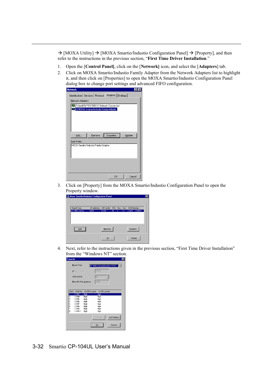 Moxa Technologies CP-104UL User Manual | Page 46 / 69