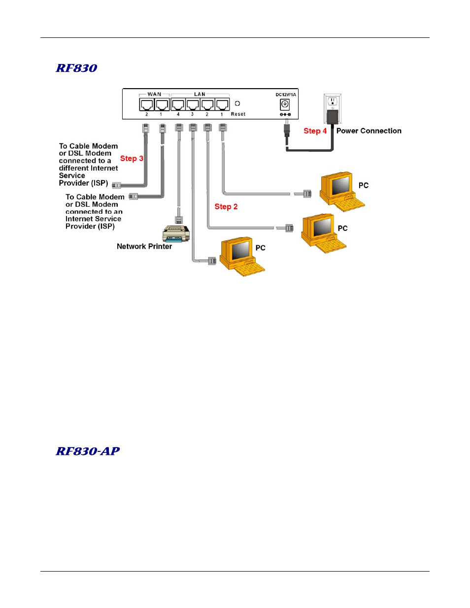 Rf830, Rf830-ap | Multitech ROUTEFINDER RF830-AP User Manual | Page 13 / 94
