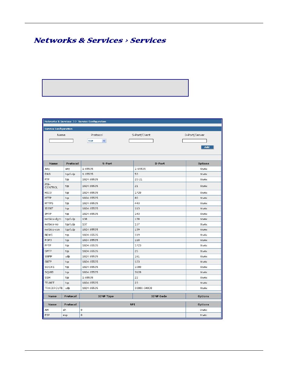 Networks & services > services | Multitech ROUTEFINDER RF830-AP User Manual | Page 37 / 94