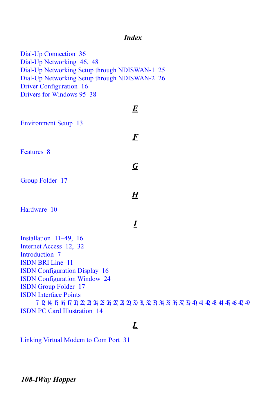 Multitech IWAY MT128ISA-SV User Manual | Page 108 / 117