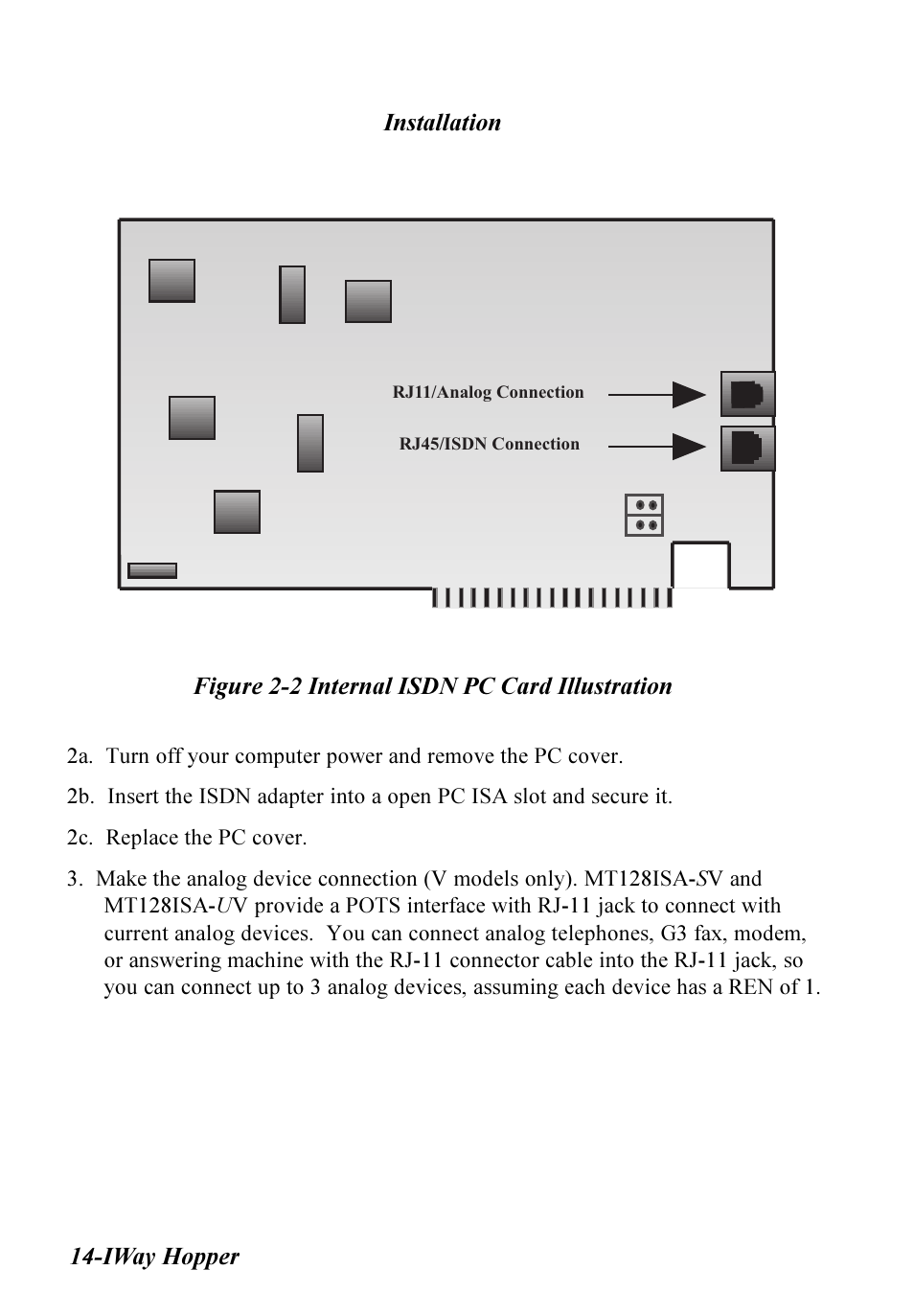 Multitech IWAY MT128ISA-SV User Manual | Page 14 / 117