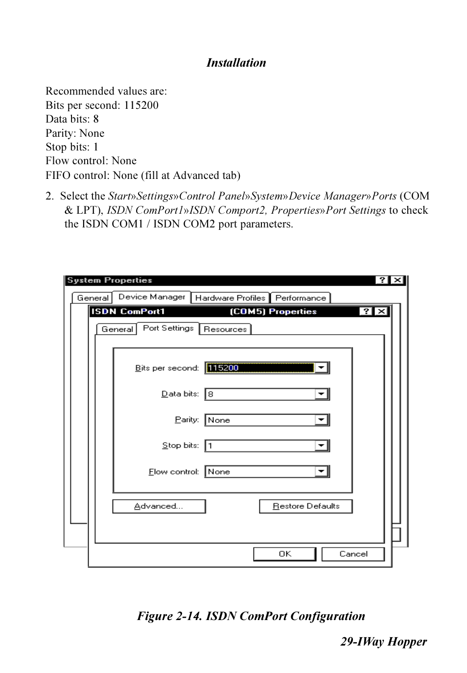 Multitech IWAY MT128ISA-SV User Manual | Page 29 / 117