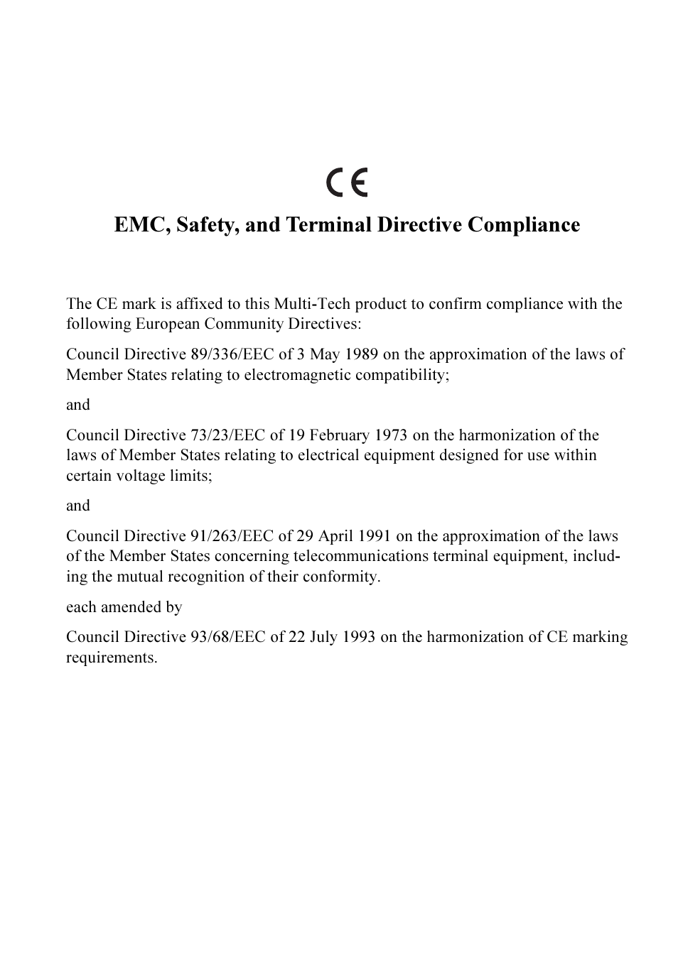 Emc, safety, and terminal directive compliance | Multitech IWAY MT128ISA-SV User Manual | Page 3 / 117