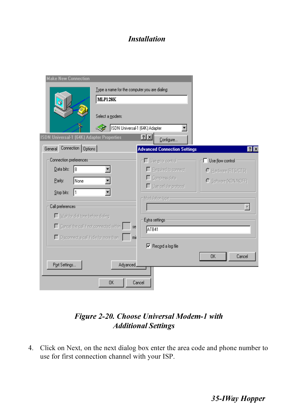 Multitech IWAY MT128ISA-SV User Manual | Page 35 / 117