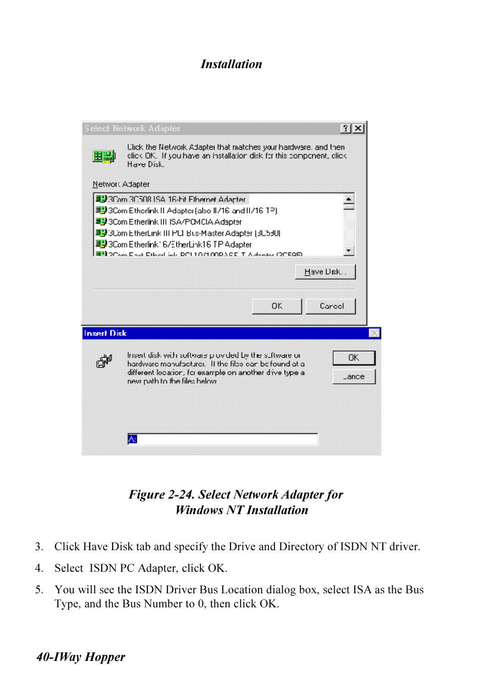 Multitech IWAY MT128ISA-SV User Manual | Page 40 / 117