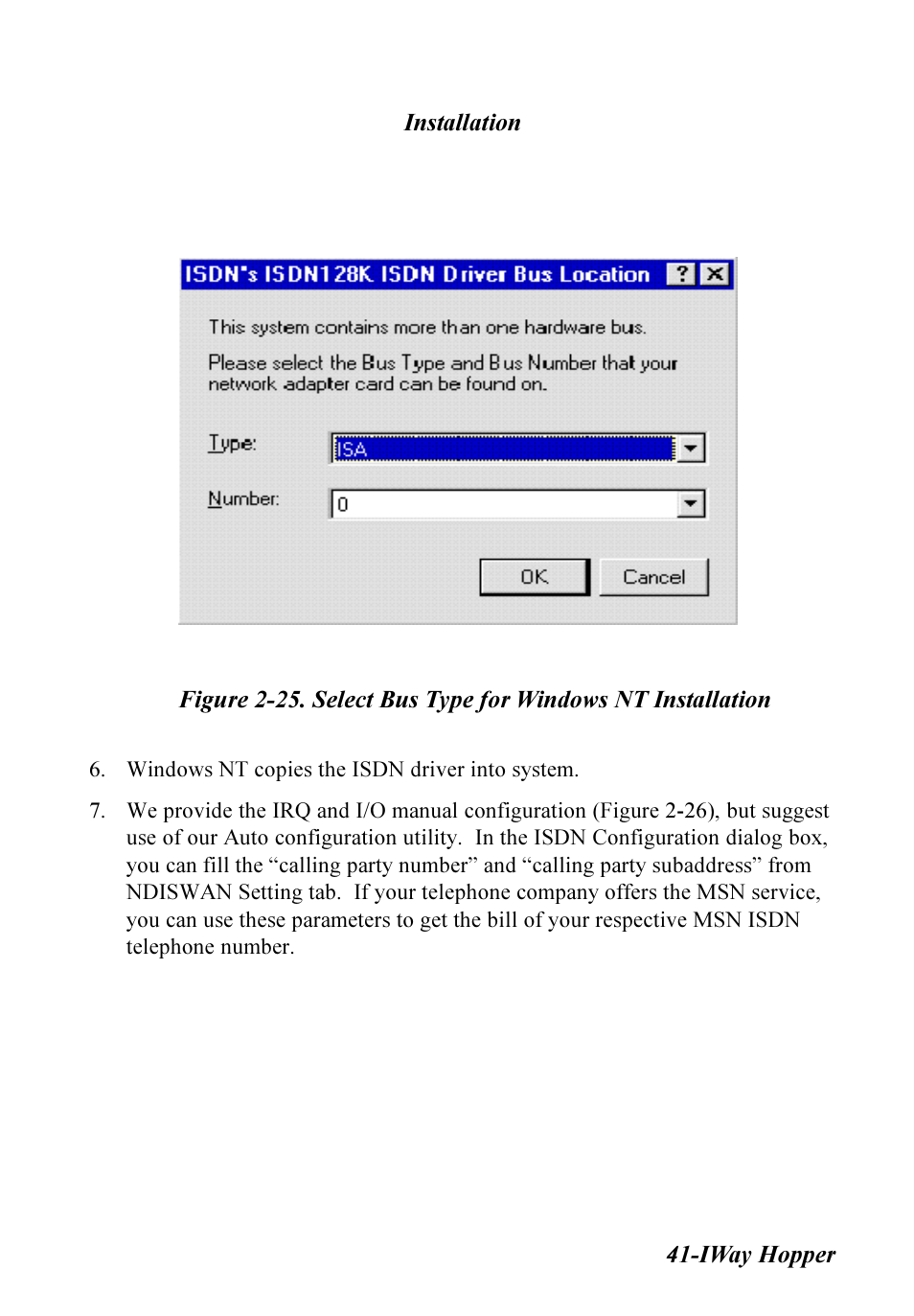 Multitech IWAY MT128ISA-SV User Manual | Page 41 / 117