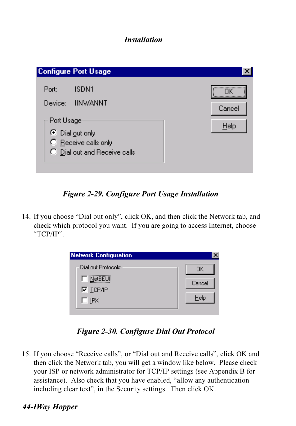 Multitech IWAY MT128ISA-SV User Manual | Page 44 / 117