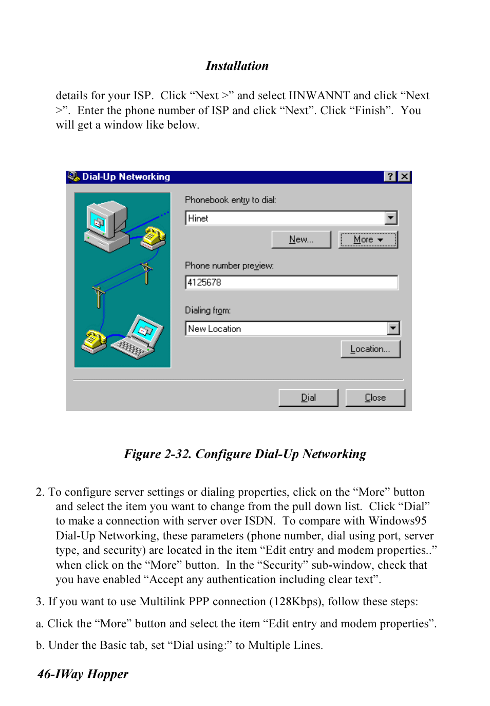 Multitech IWAY MT128ISA-SV User Manual | Page 46 / 117