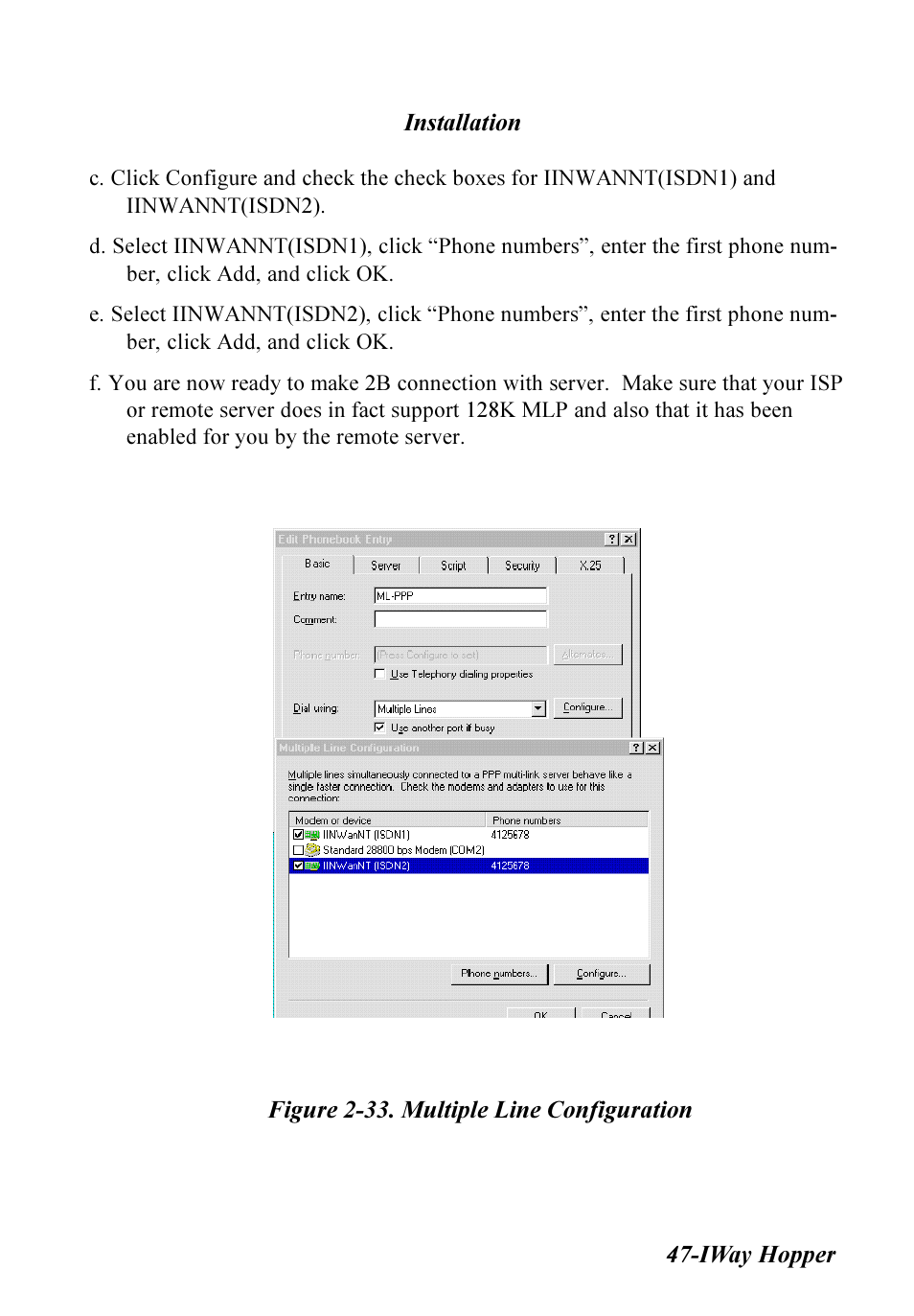Multitech IWAY MT128ISA-SV User Manual | Page 47 / 117