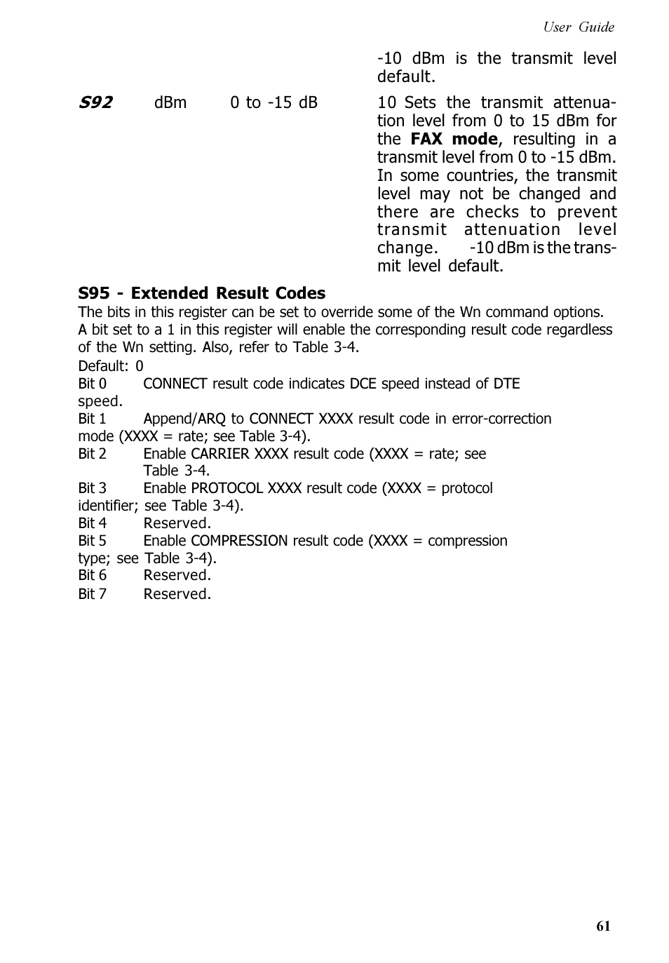 Multitech V.90/K56FLEX MT5600ZDXV User Manual | Page 61 / 98