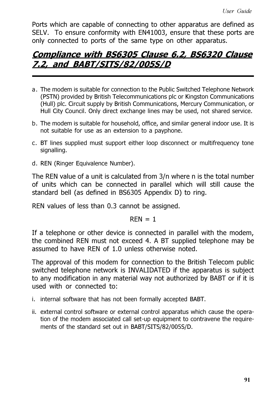 Multitech V.90/K56FLEX MT5600ZDXV User Manual | Page 91 / 98