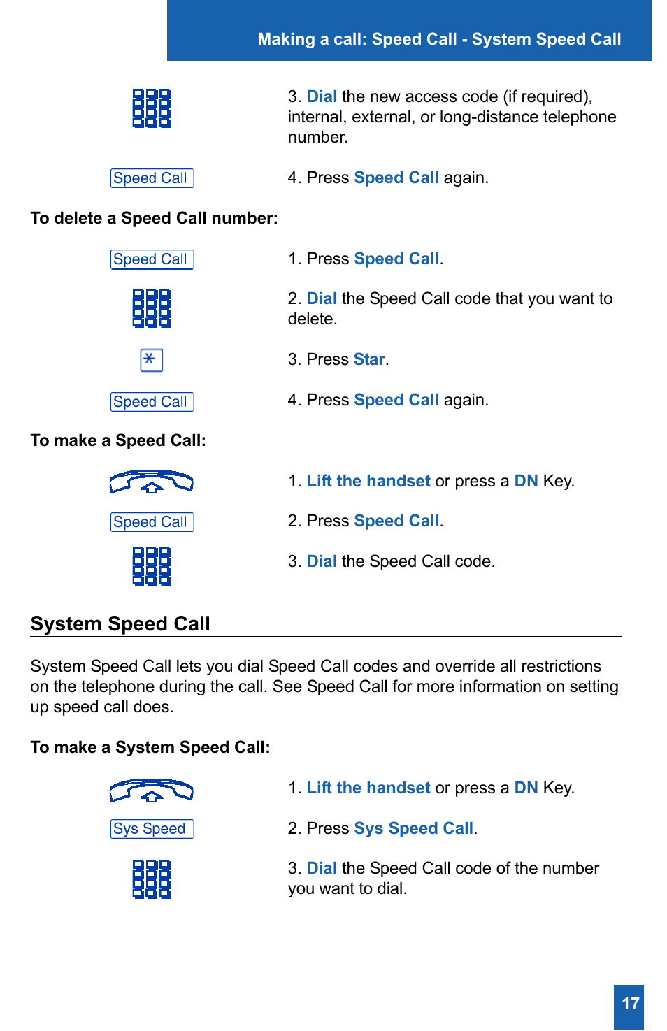 System speed call | Meridian America M2008HF User Manual | Page 23 / 52