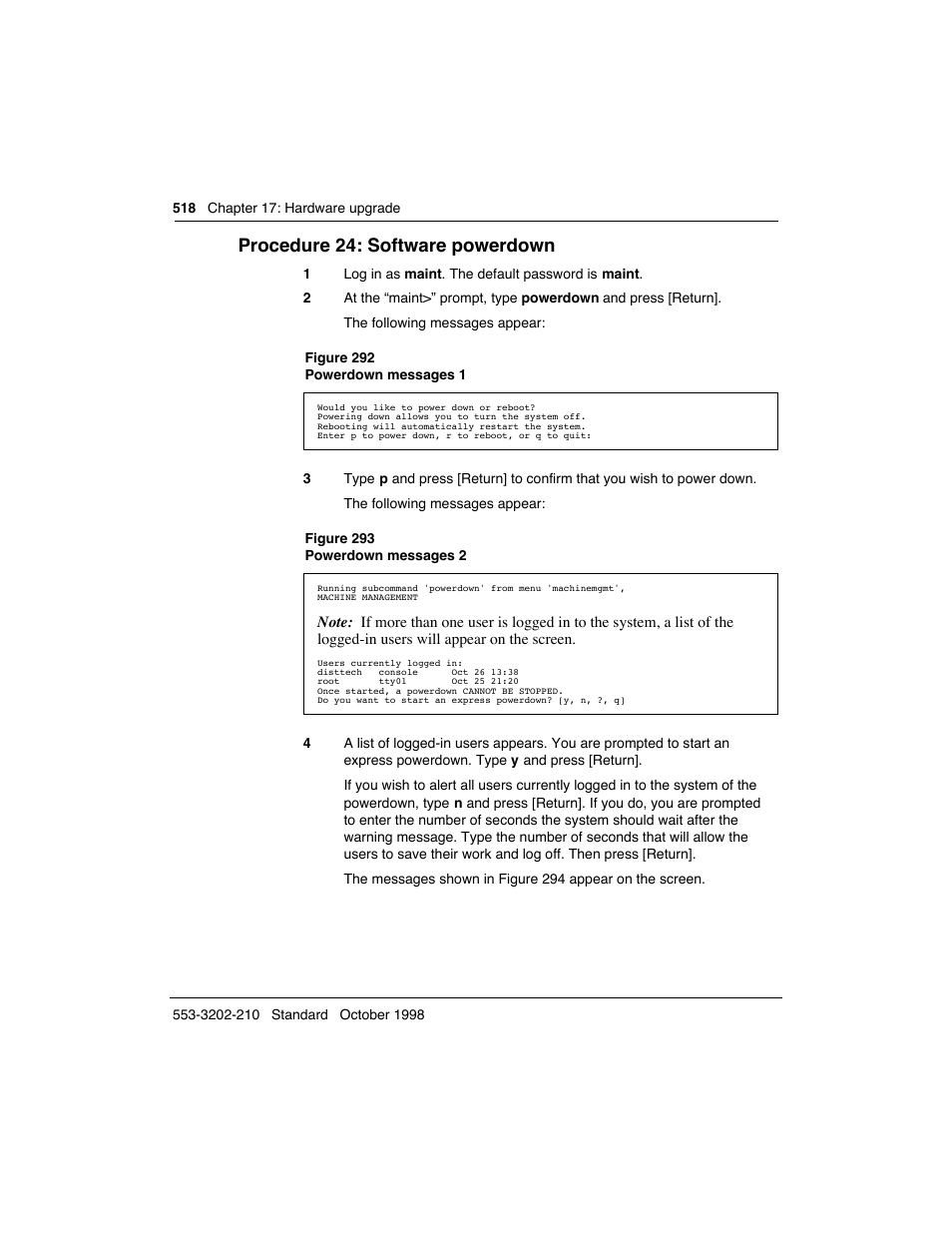 Procedure 24: software powerdown | Meridian America Link/Customer Controlled Routing User Manual | Page 536 / 595