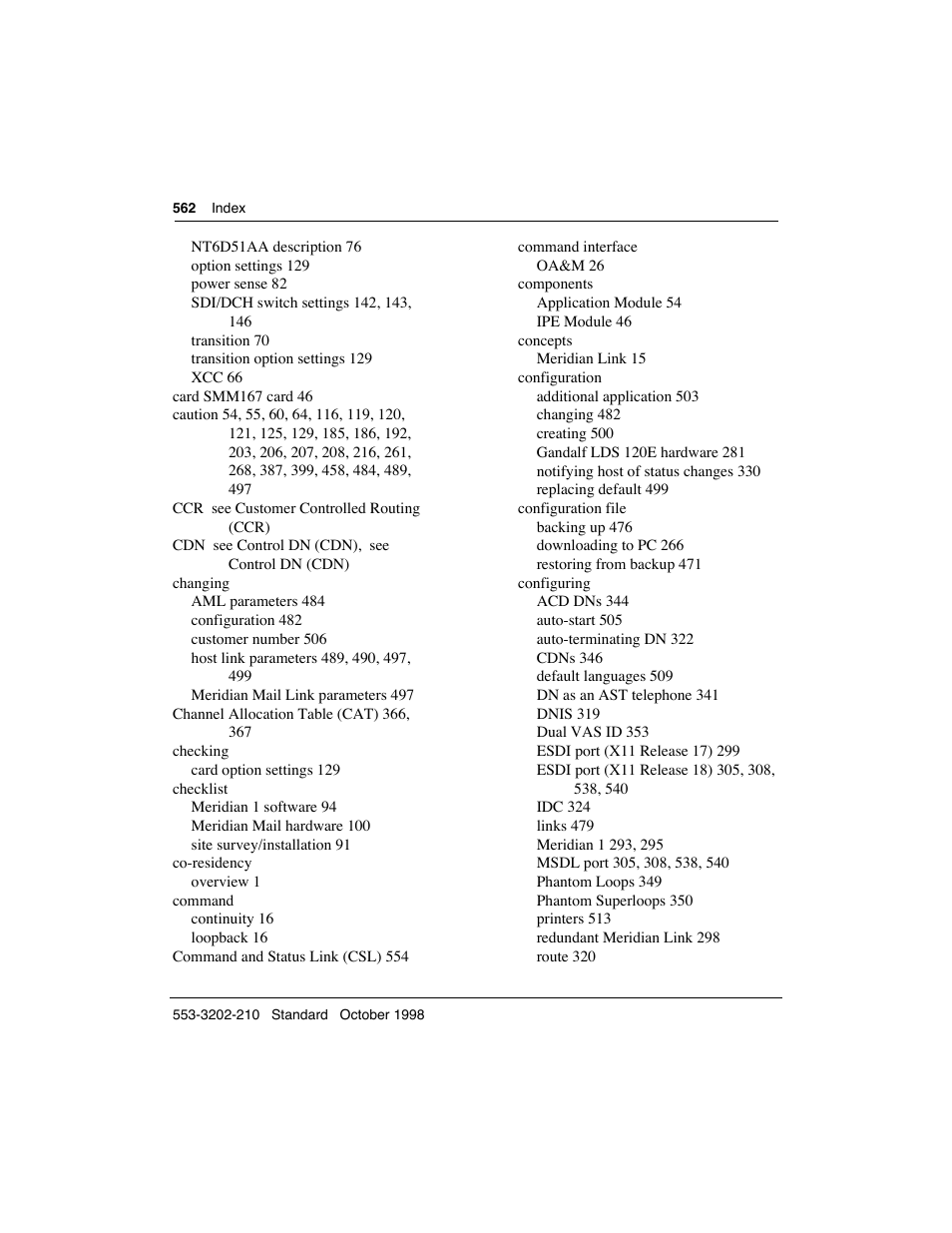 Meridian America Link/Customer Controlled Routing User Manual | Page 580 / 595
