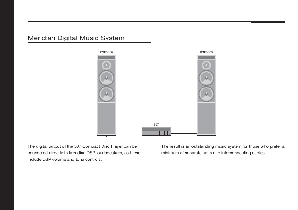 Meridian digital music system | Meridian America 507 User Manual | Page 9 / 39