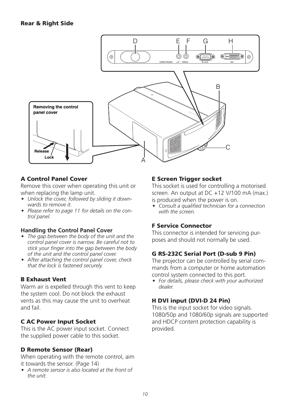 Meridian America D-ILA 1080MF1 User Manual | Page 10 / 38