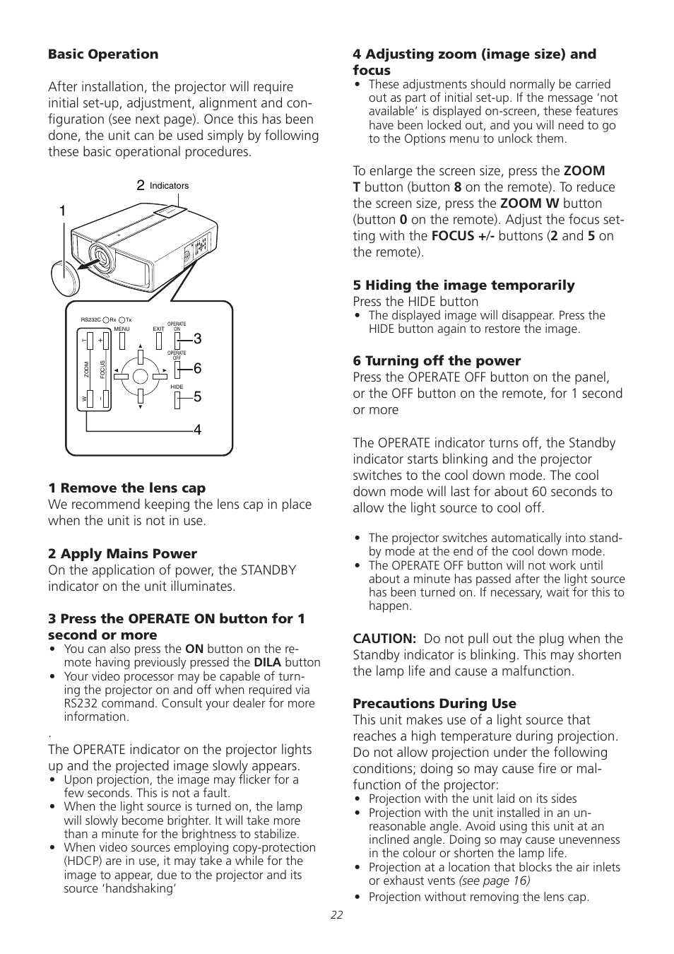 Meridian America D-ILA 1080MF1 User Manual | Page 22 / 38