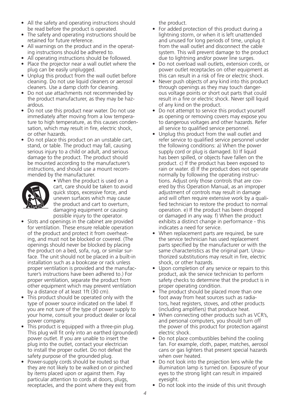 Meridian America D-ILA 1080MF1 User Manual | Page 4 / 38