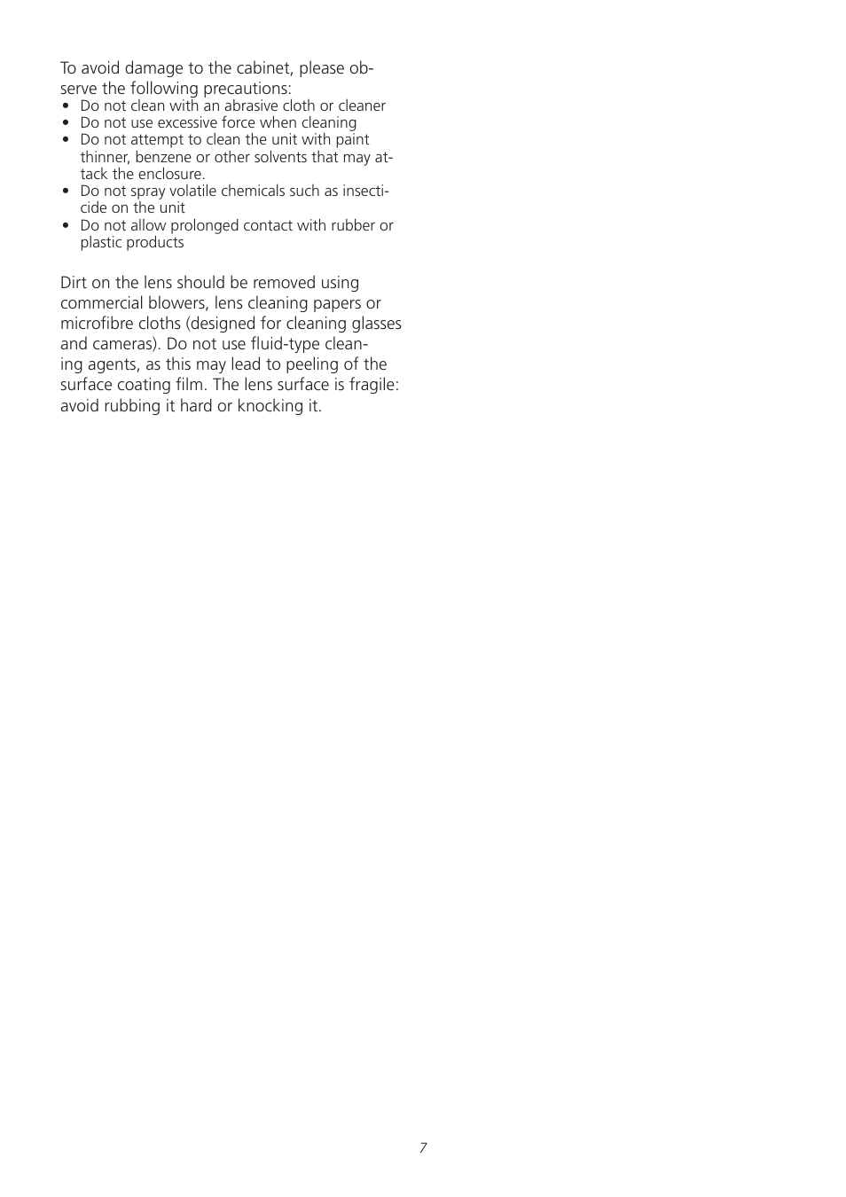 Meridian America D-ILA 1080MF1 User Manual | Page 7 / 38