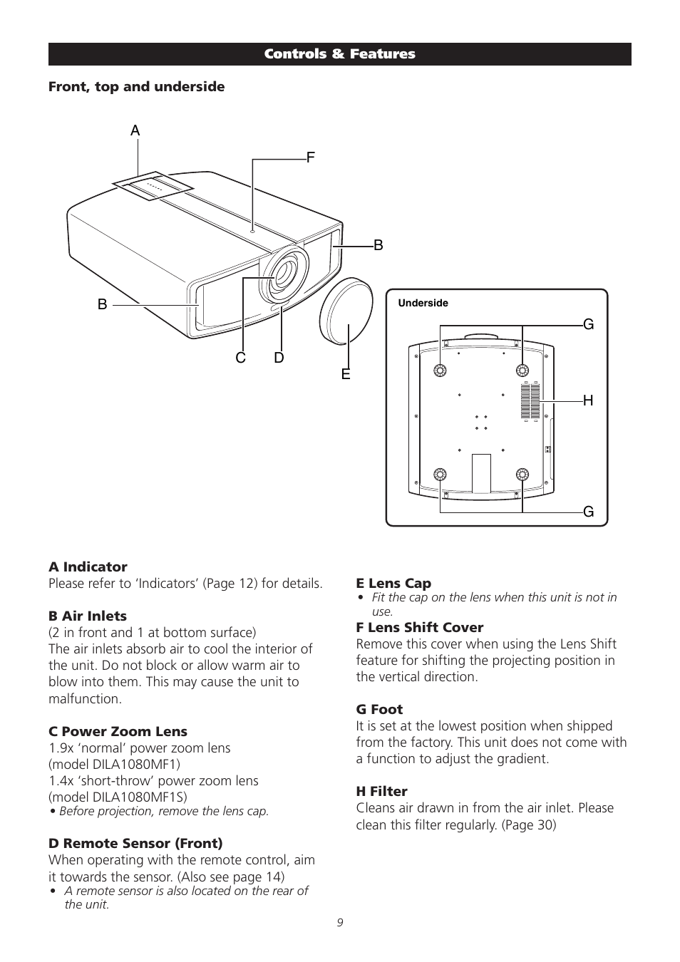 Meridian America D-ILA 1080MF1 User Manual | Page 9 / 38